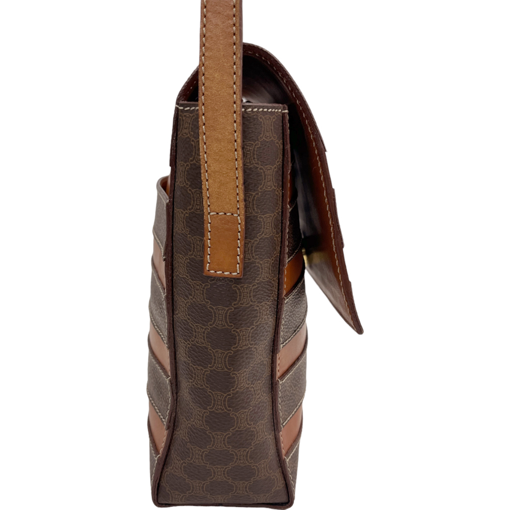 Celine Shoulder Macadam Pattern Messenger Bag Bro… - image 4